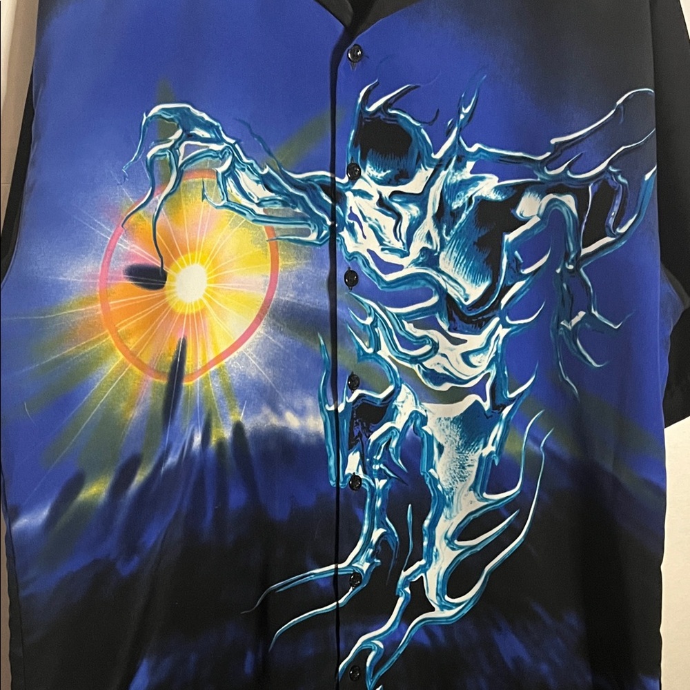 😄Y2K skater oversized graphic shirt large